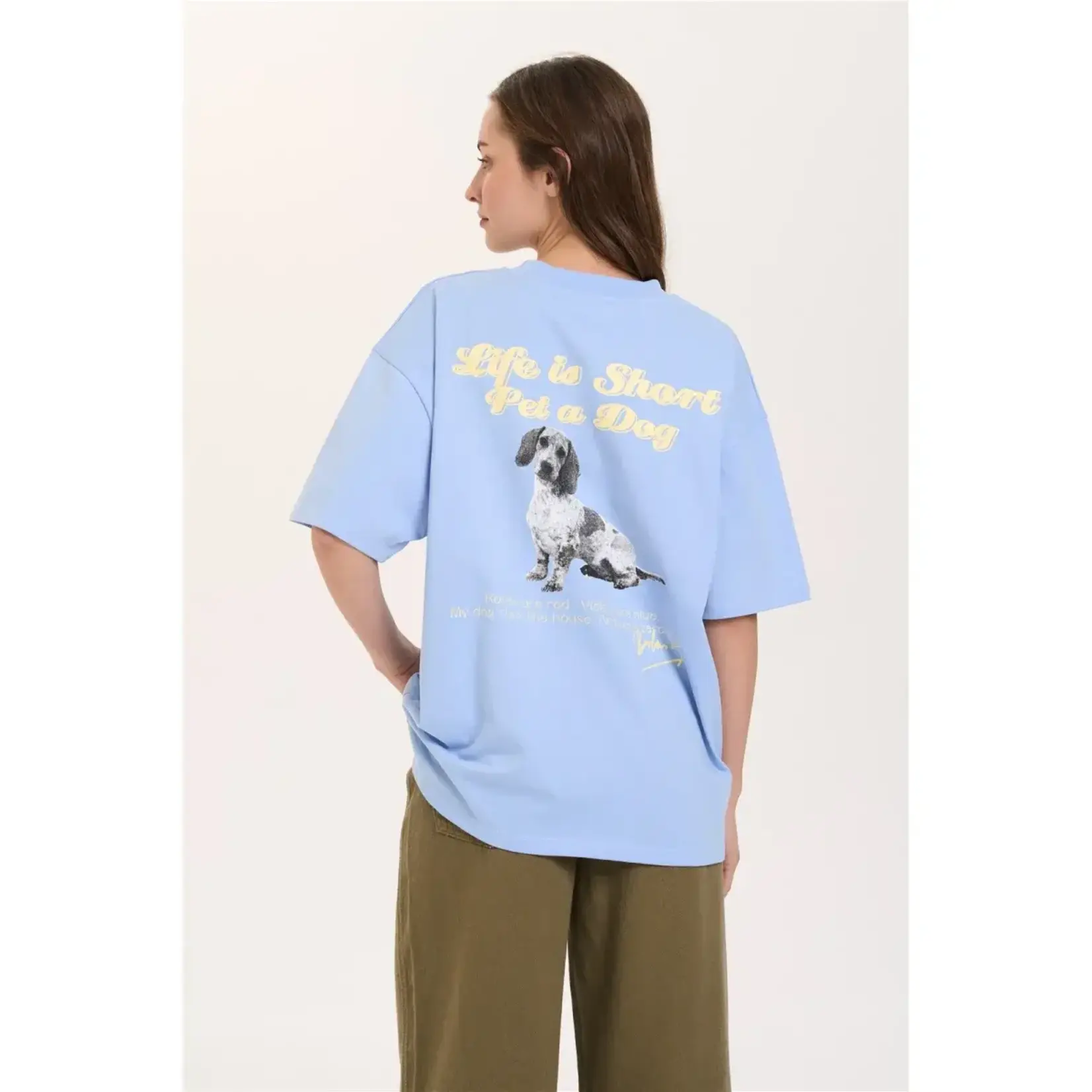 24Colours 24Colours T-shirt doggie blauw