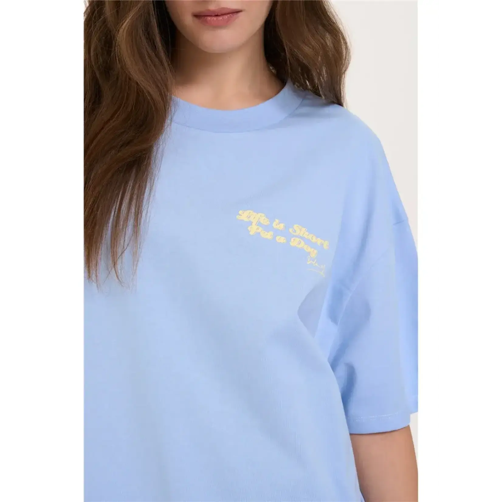 24Colours 24Colours T-shirt doggie blauw