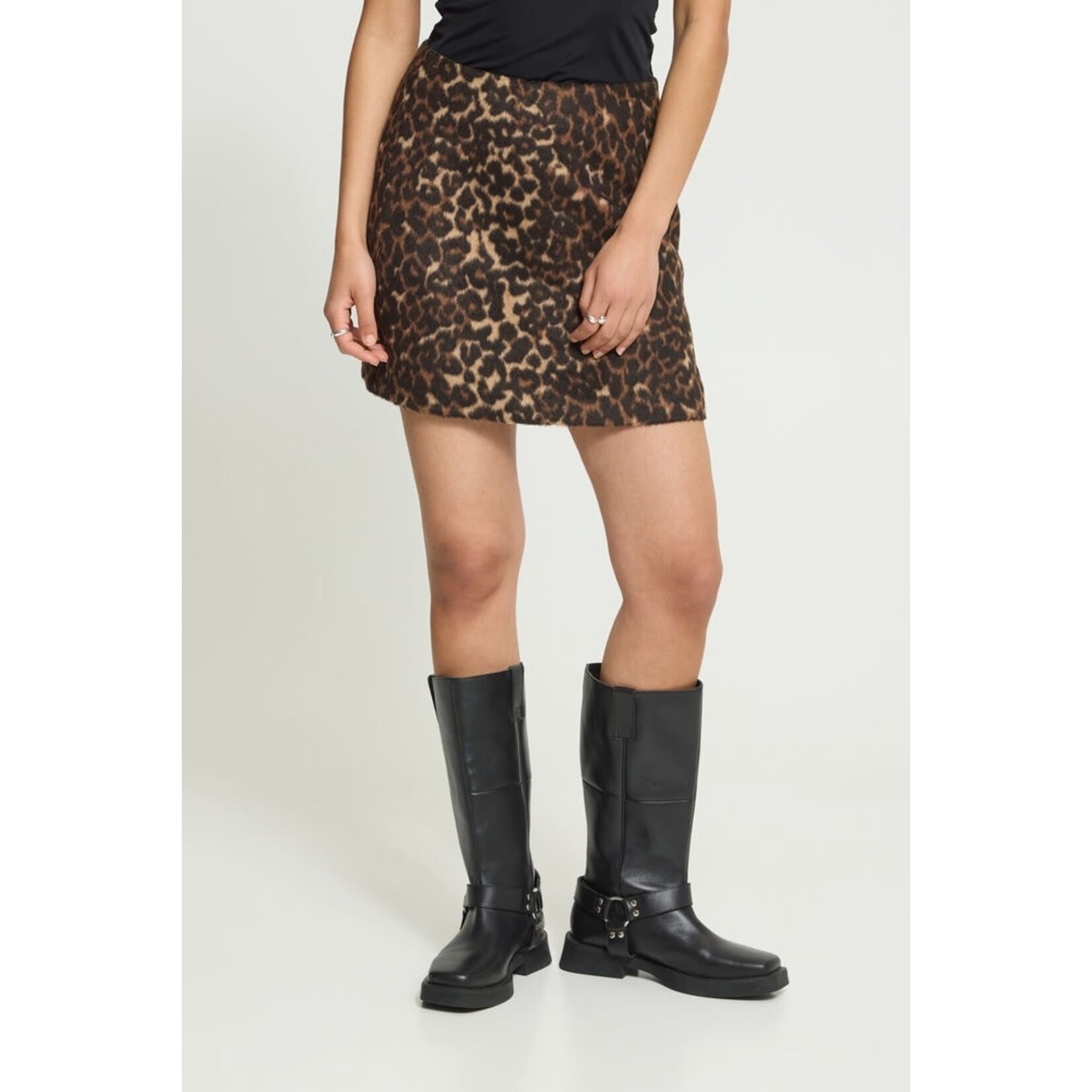 ICHI Ihwoola korte rok leopard