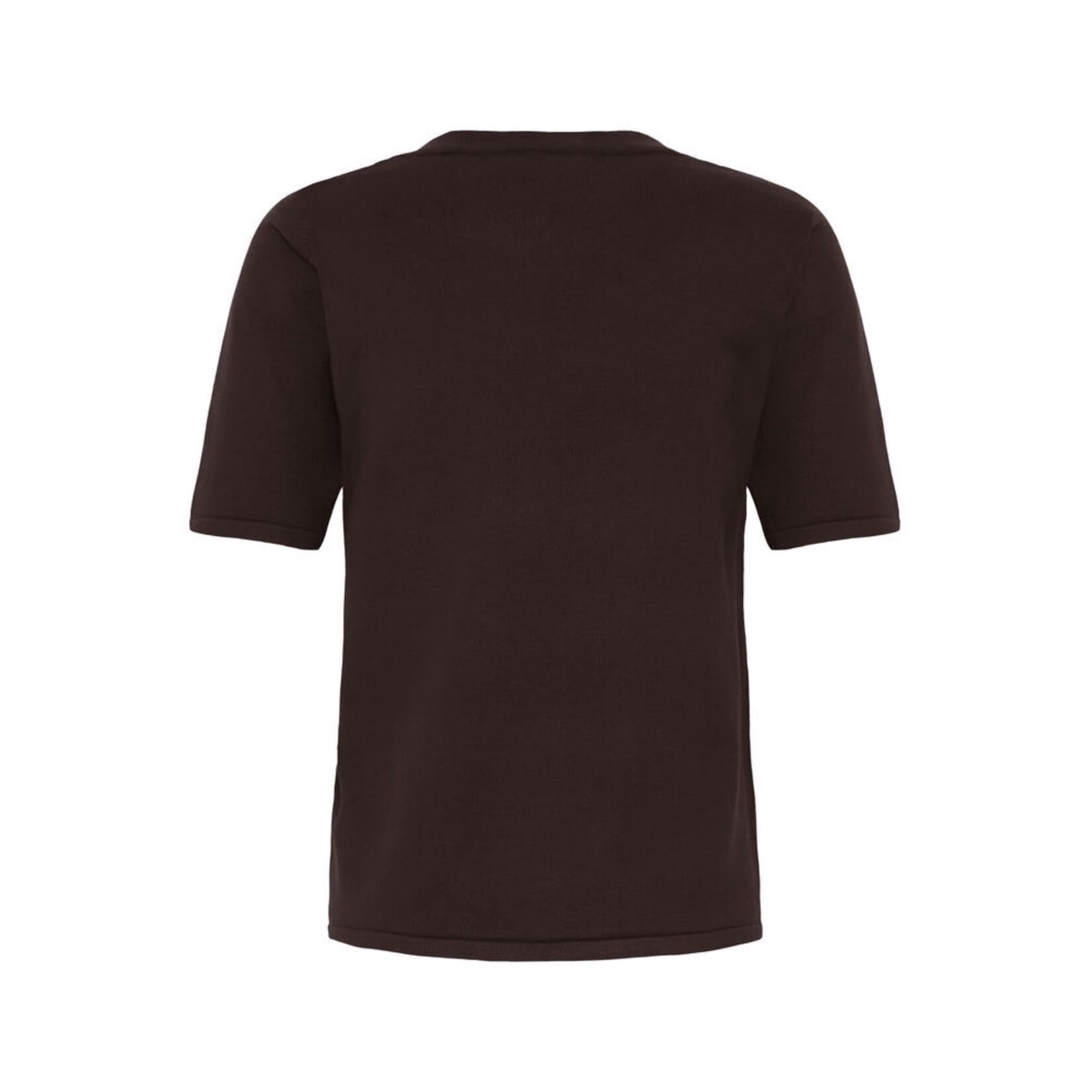 ICHI Ihluls shirt korte mouw bruin