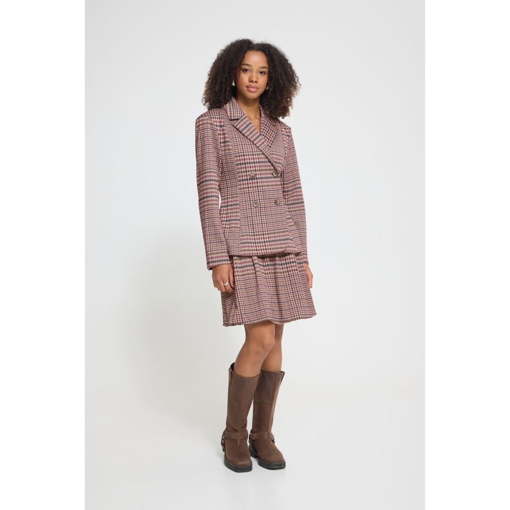 ICHI Ihkate checkit blazer ruit