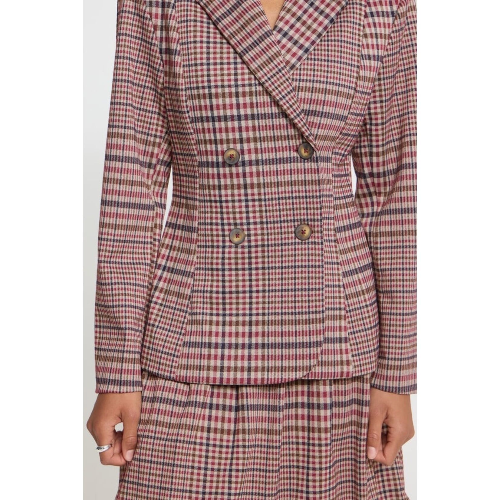 ICHI Ihkate checkit blazer ruit