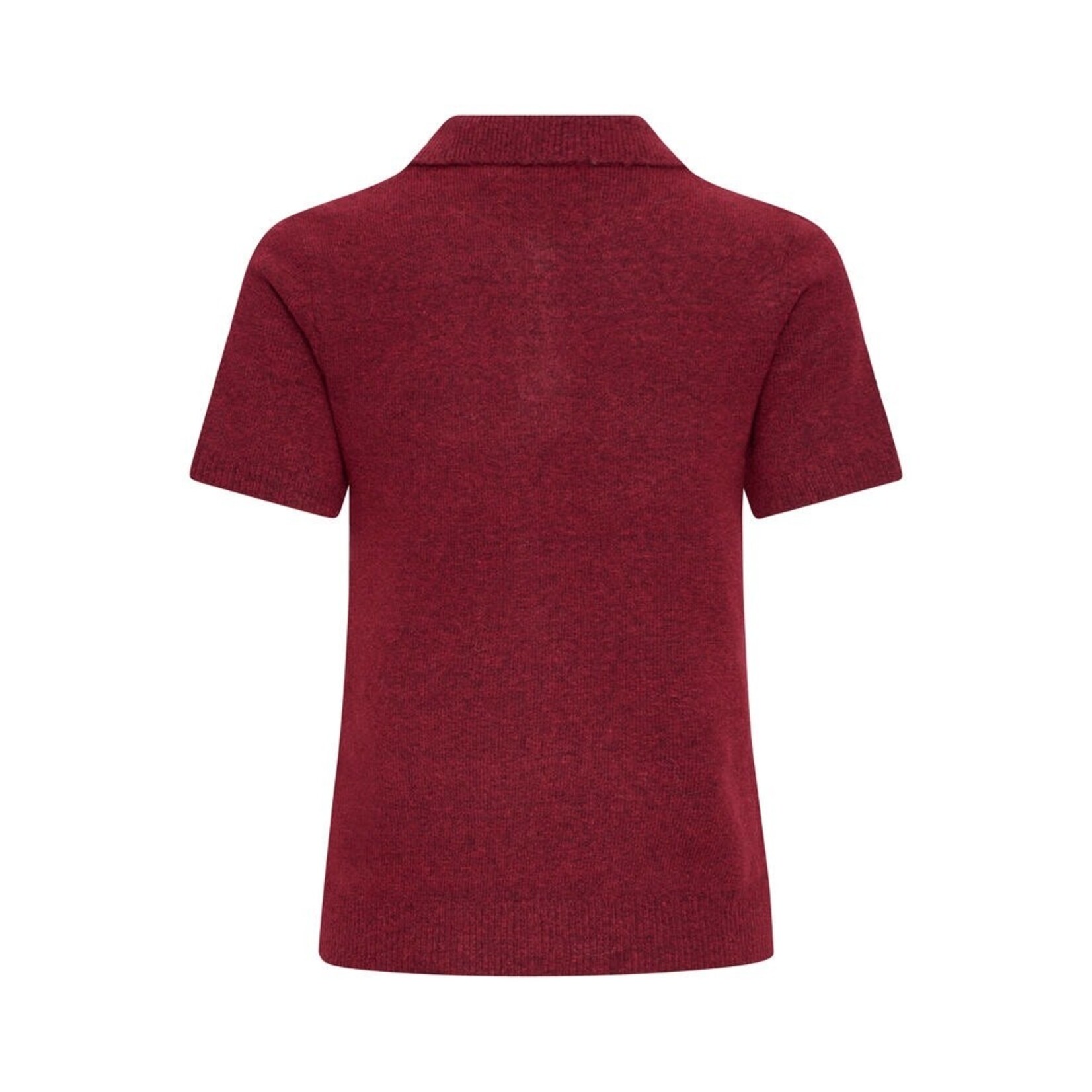 ICHI Ihdasila polo gebreid ruit roze