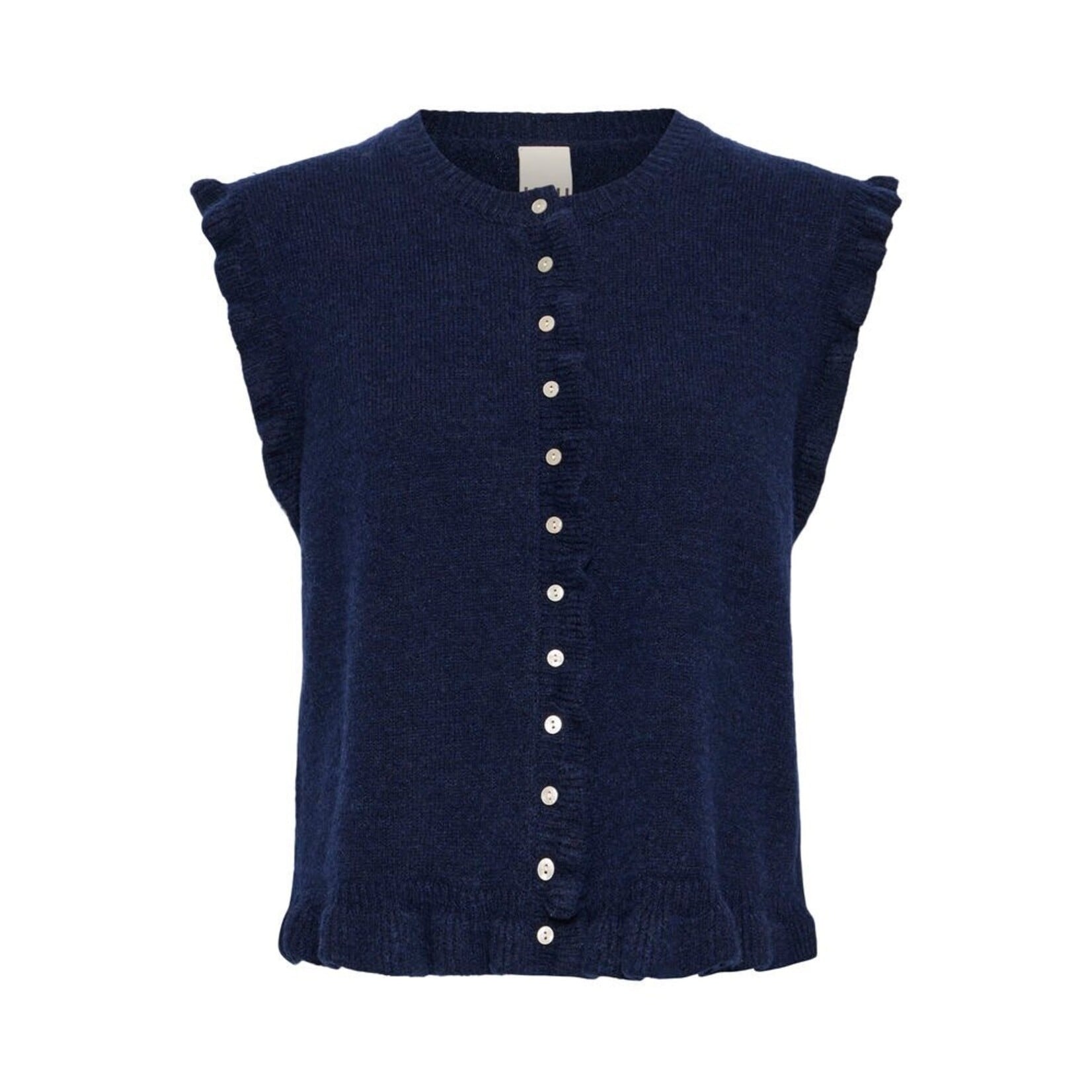 ICHI Ihpovoke spencer blauw