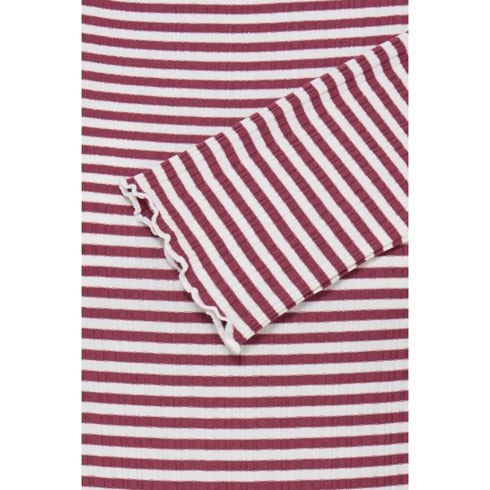 ICHI Ihcella long sleeve top  streep rood