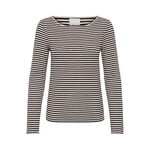 ICHI Ihcella long sleeve top  streep bruin