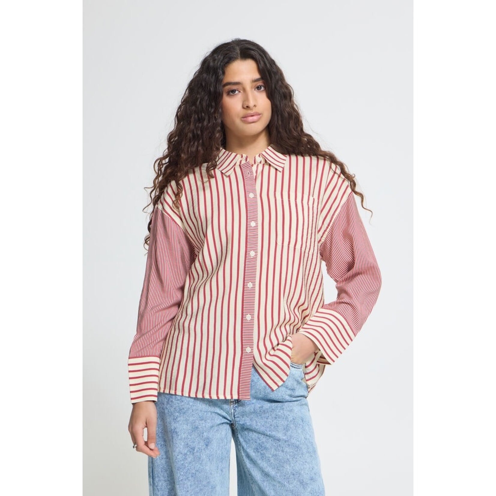 ICHI Ihlouri blouse streep rood