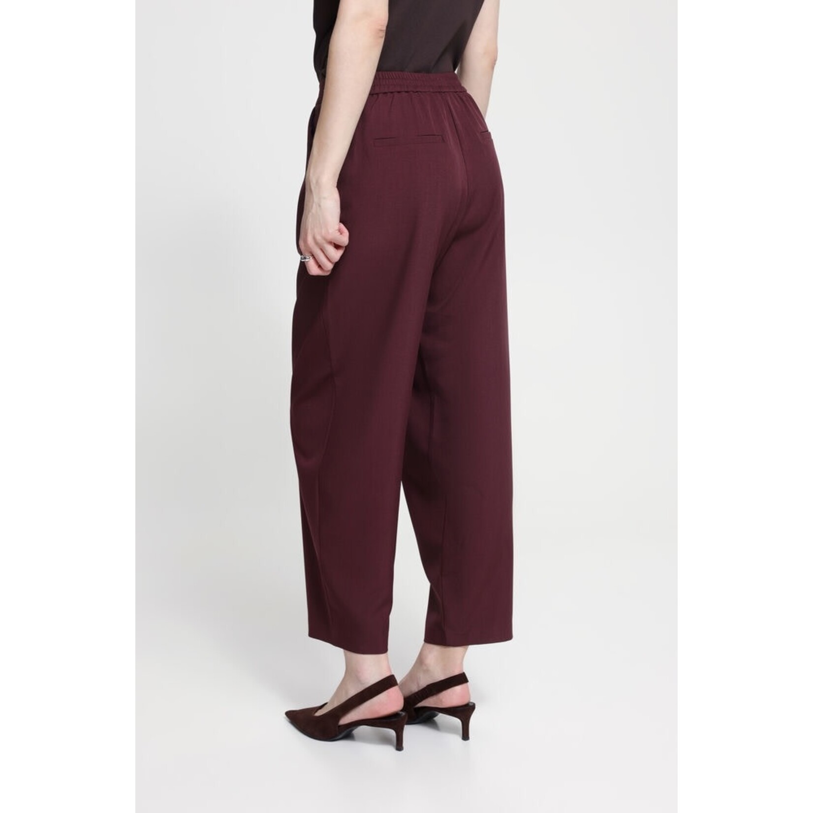 ICHI Ihfava Barrel pantalon bordeaux