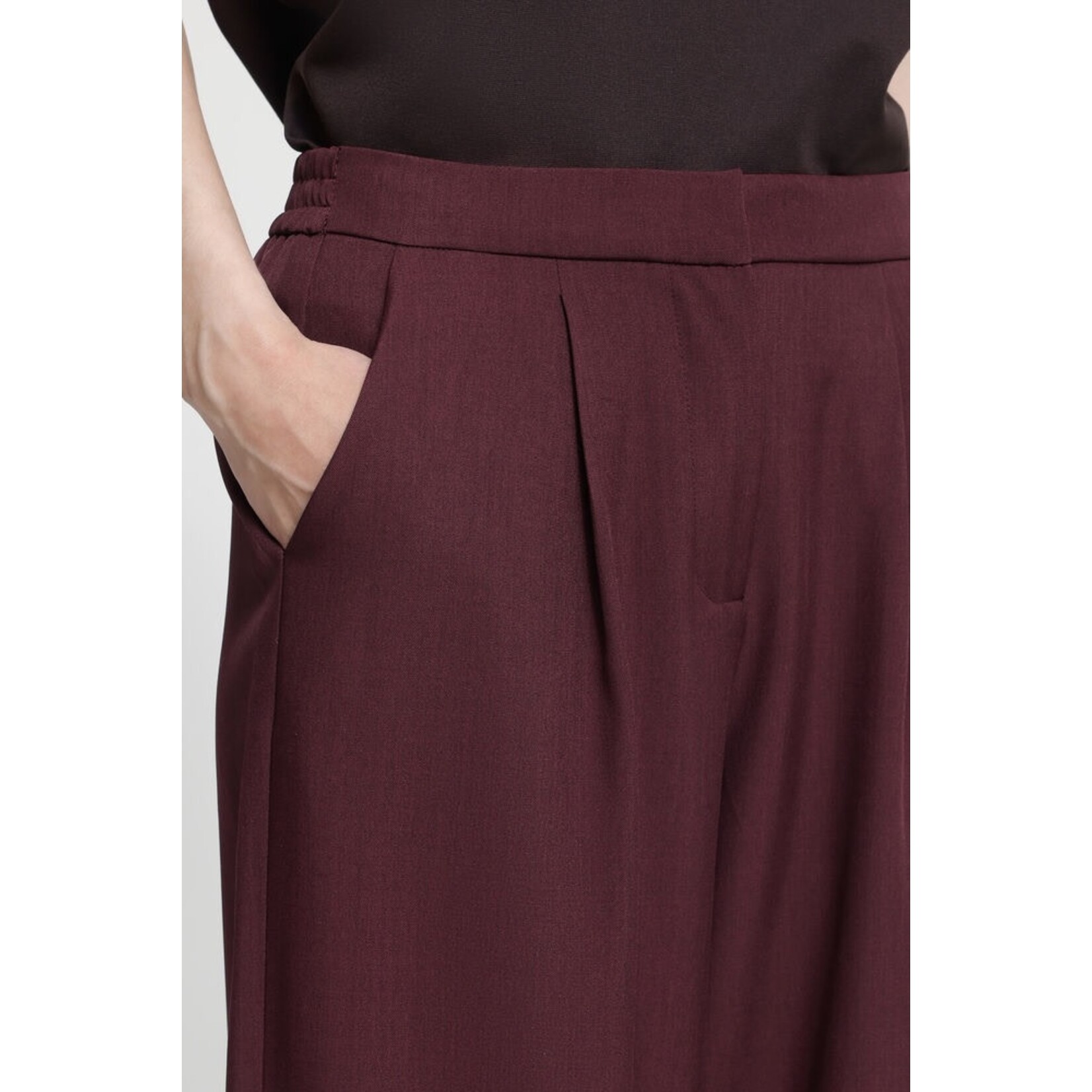 ICHI Ihfava Barrel pantalon bordeaux