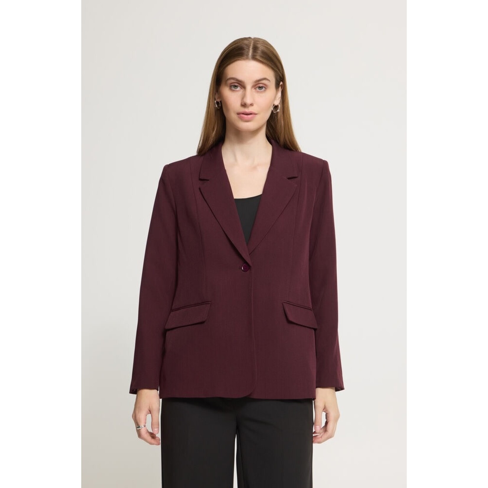 ICHI Ihfava blazer bordeaux