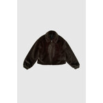 With Black Withblack Nohr faux fur korte jas bruin