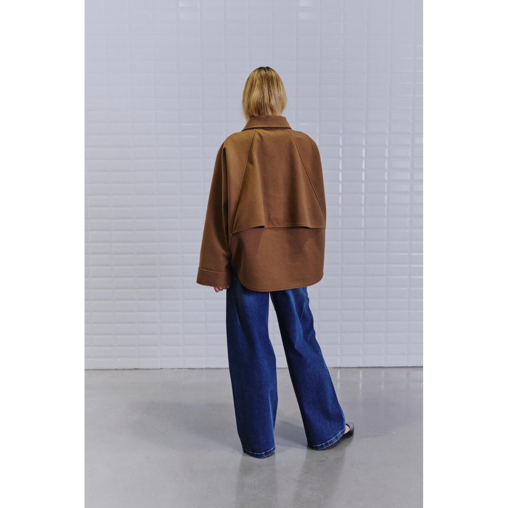 With Black Withblack Jackie bat sleeve jasje Camel