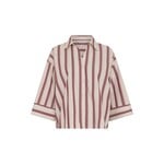 MSCH Moss Copenhagen Susana Selmina 3/4 blouse streep rood