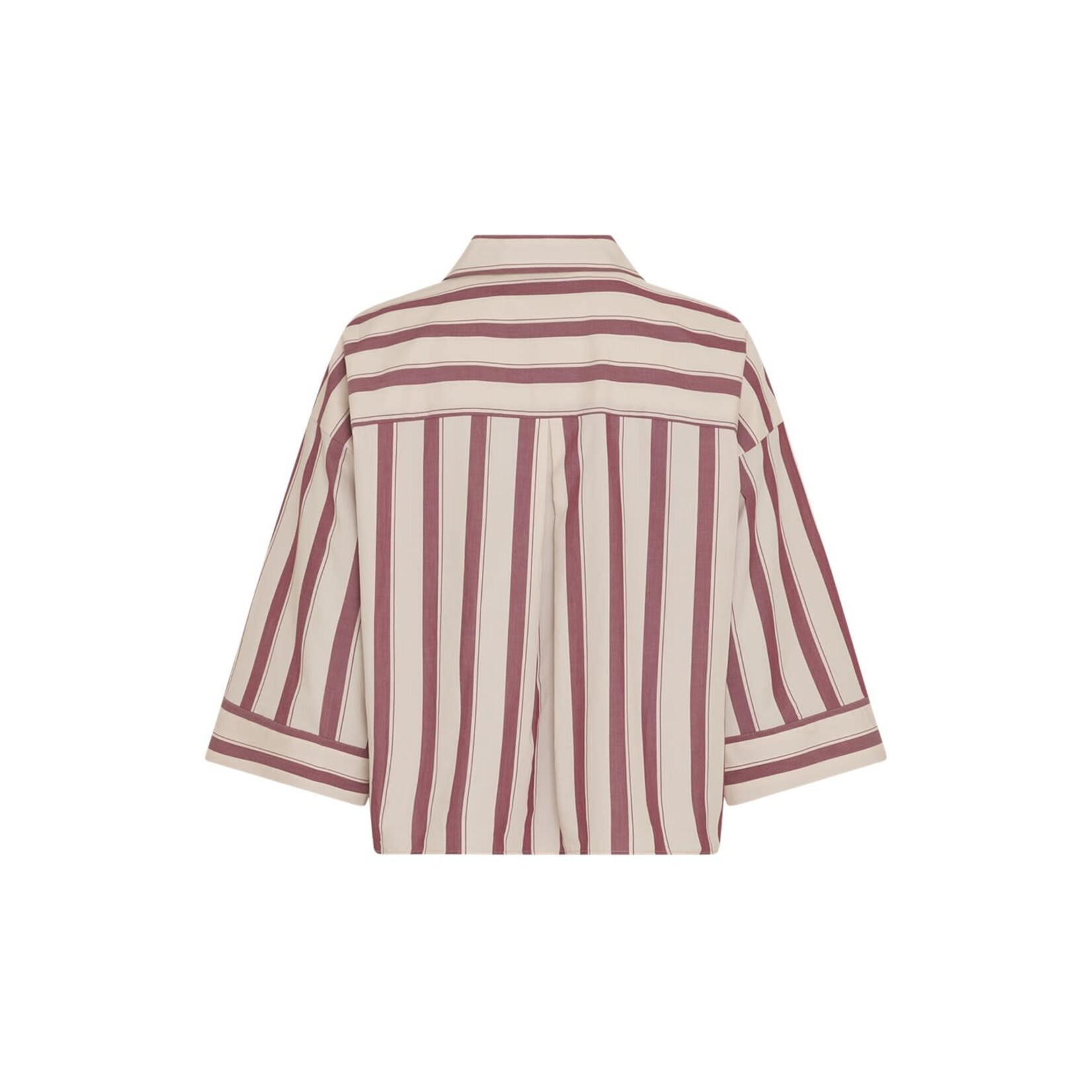 MSCH Moss Copenhagen Susana Selmina 3/4 blouse streep rood