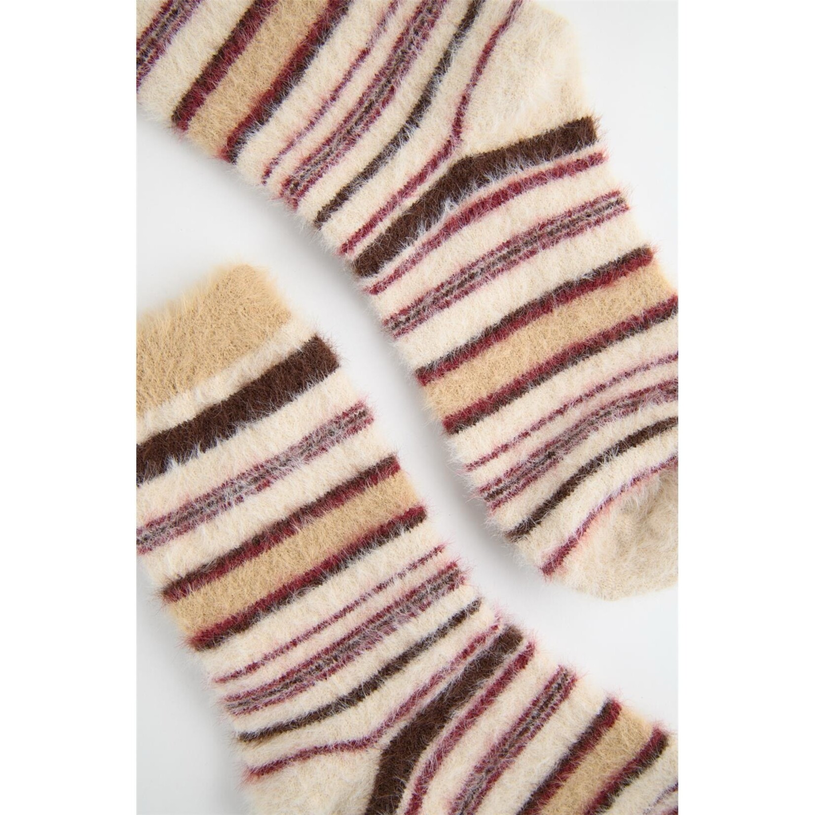 24Colours 24Colours sokken streep bruin