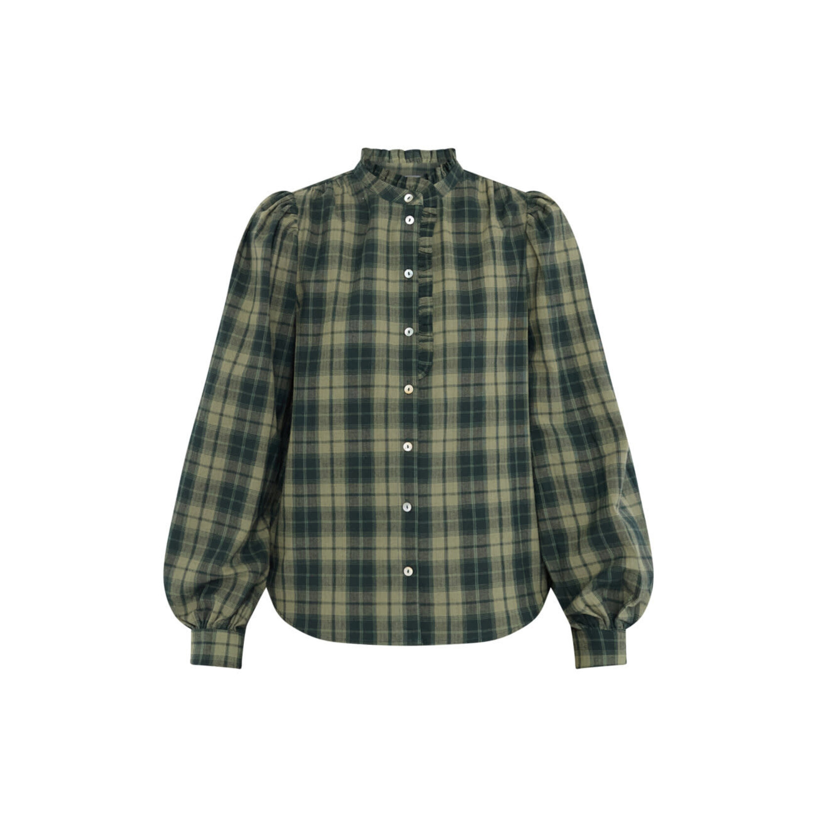 Sisters Point Virsa blouse ruit groen