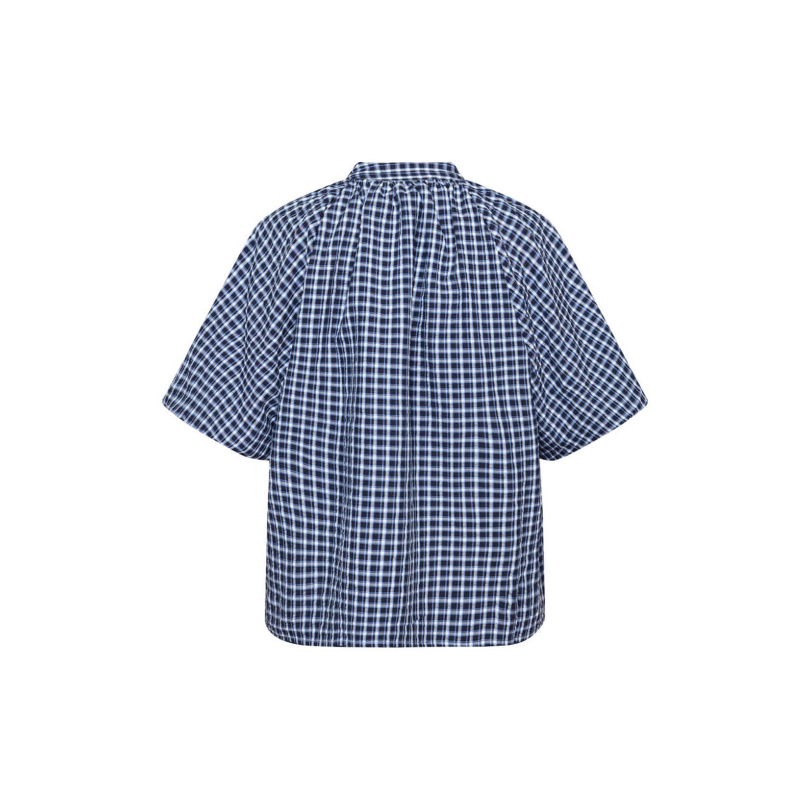 Sisters Point Elice blouse ruit blauw