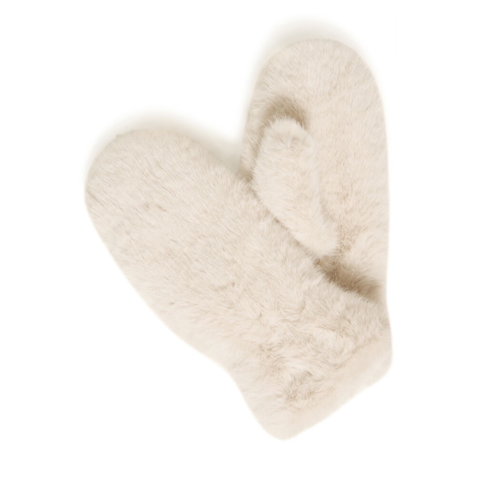 ICHI Iaebna handschoenen faux fur off white