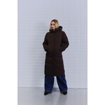 With Black WithBlack glorian puffer jas lang bruin