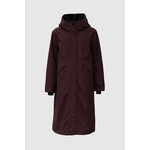 With Black WithBlack brooklyn parka jas wijn rood