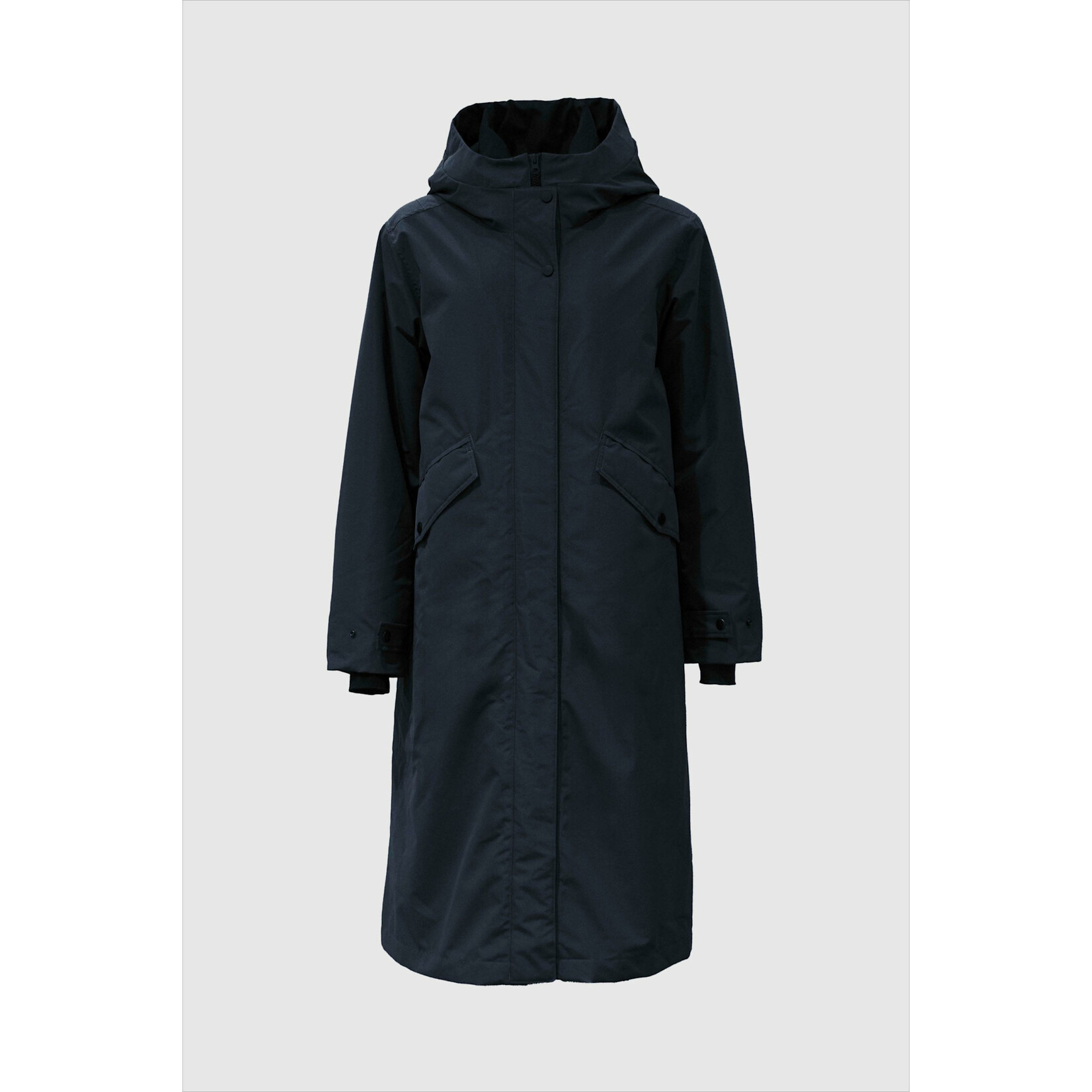 With Black With Black brooklyn parka jas donker blauw