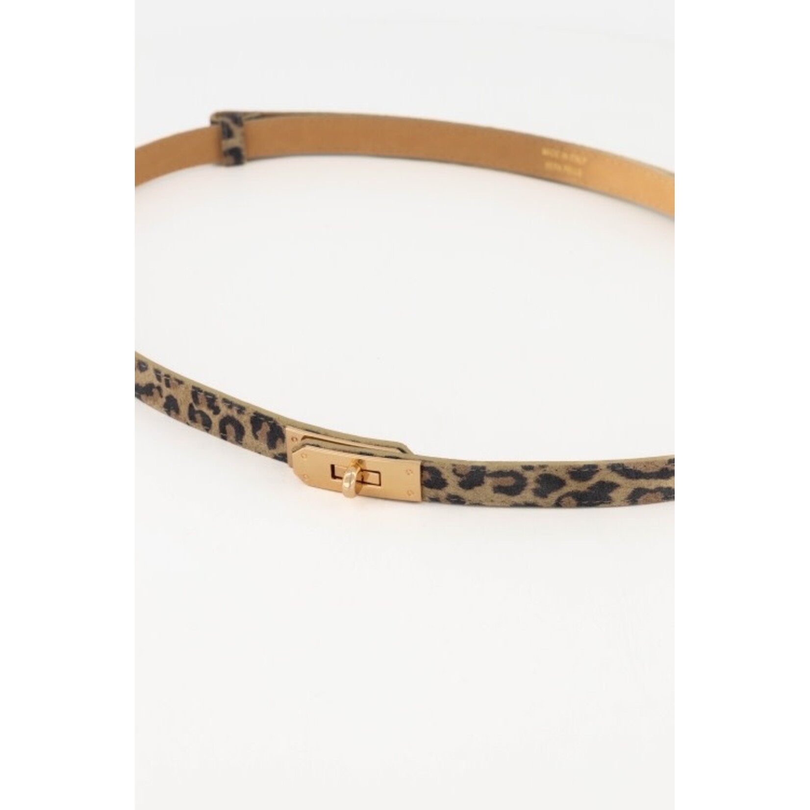Leren riem Vera one size Leopard
