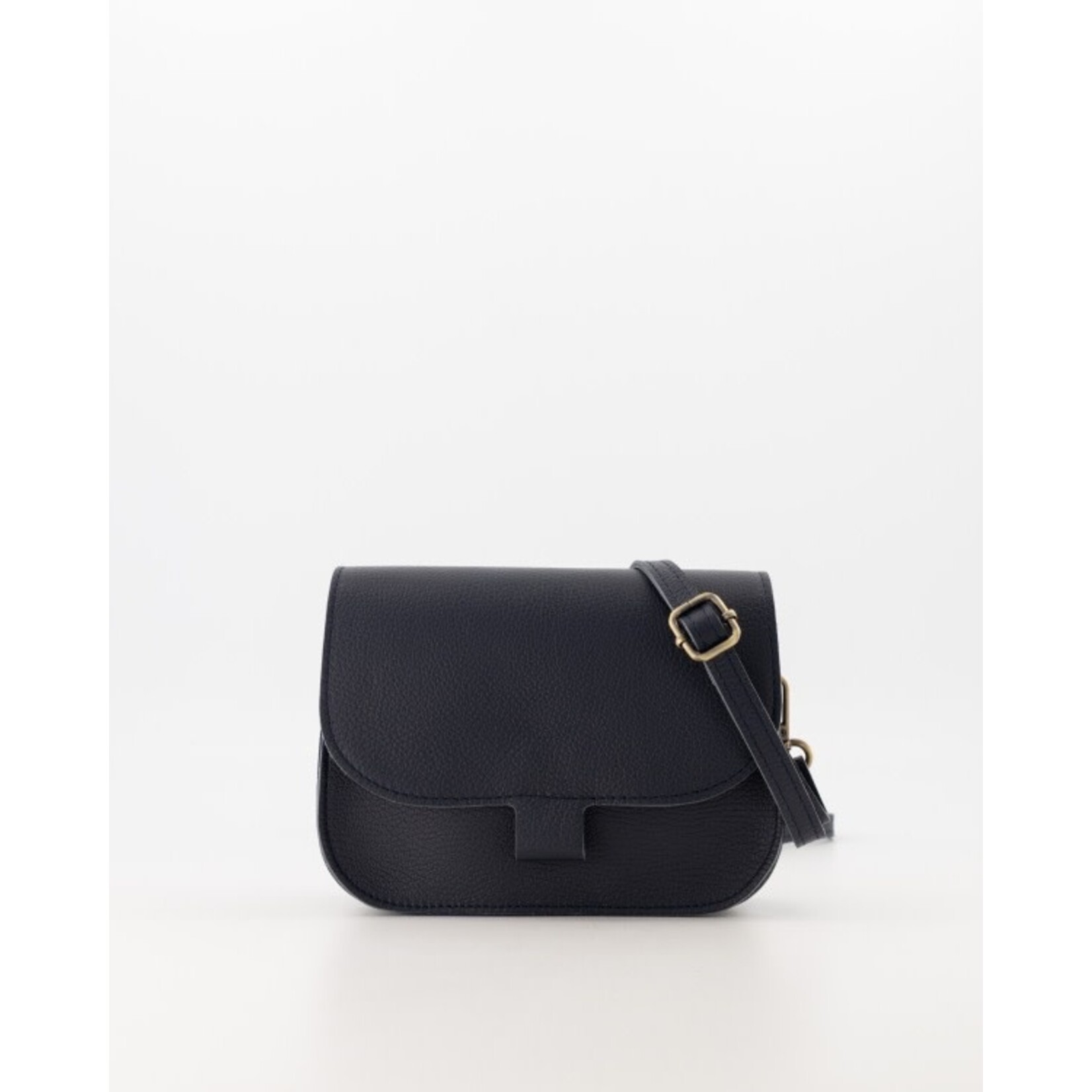 Leren tas Flora donker blauw