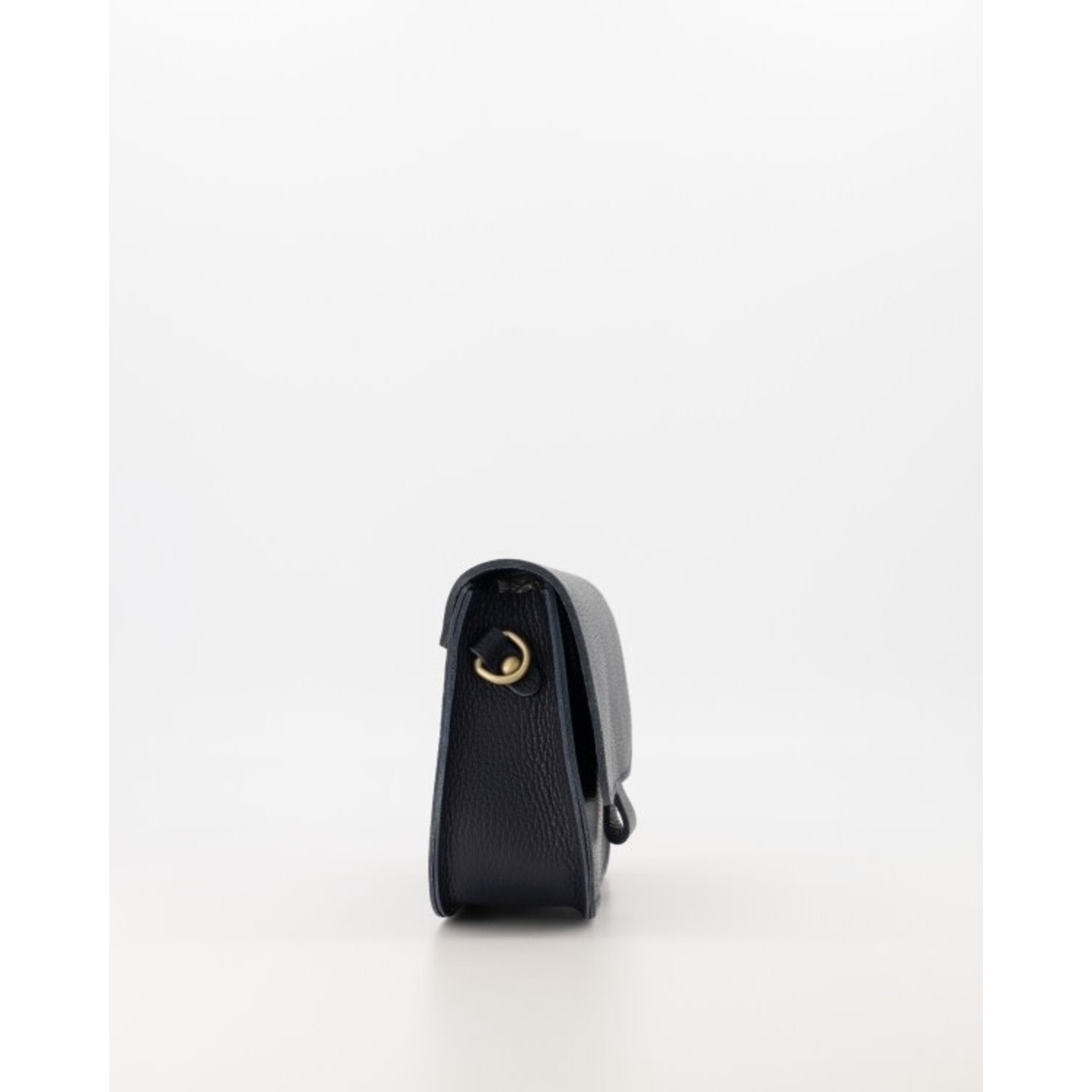 Leren tas Flora donker blauw