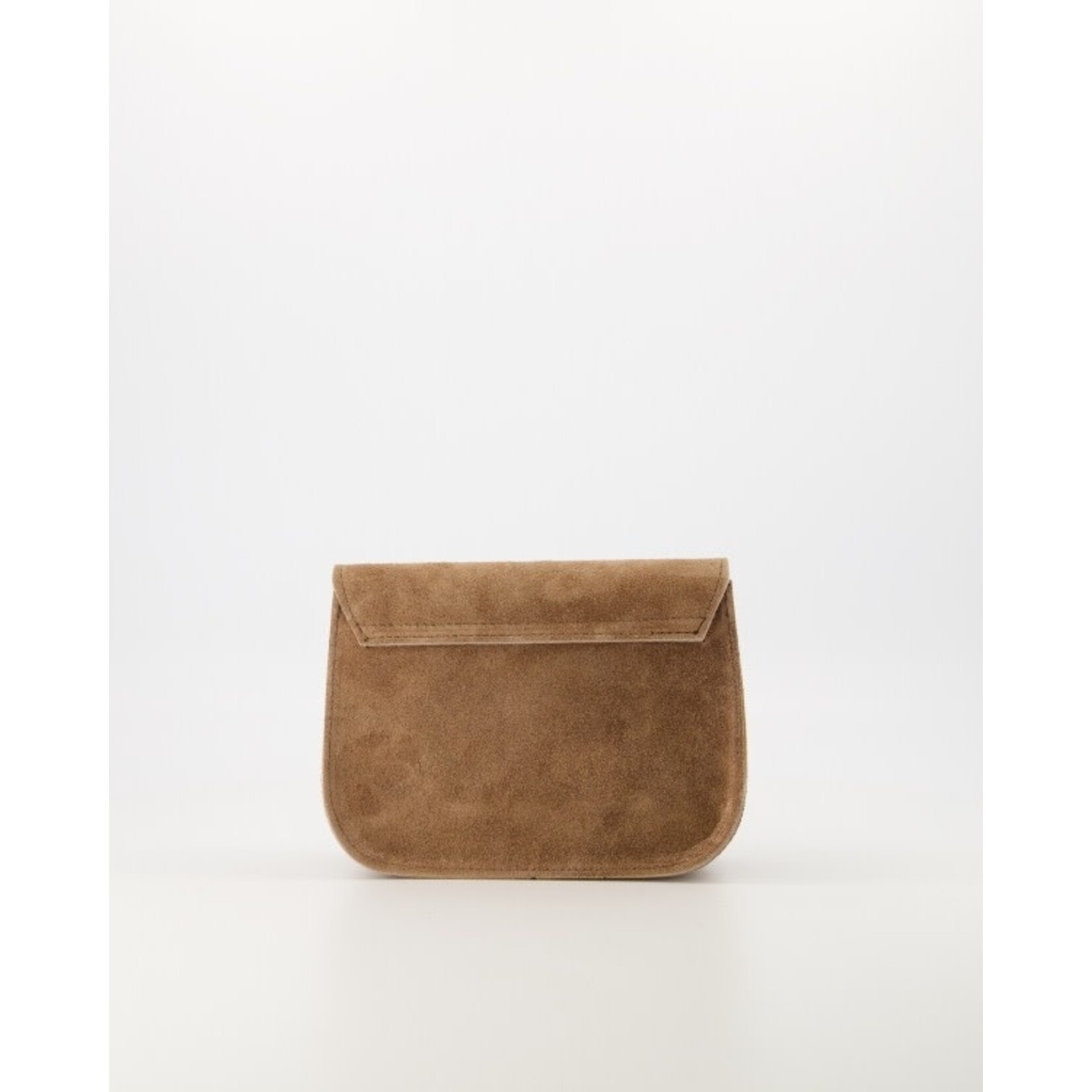 Leren tas Flora taupe suede
