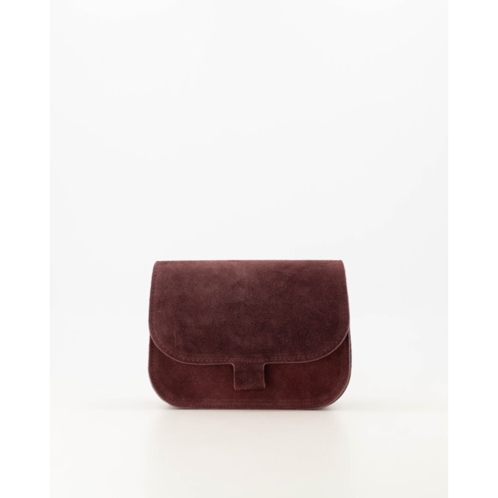 Leren tas Flora bordeaux suede