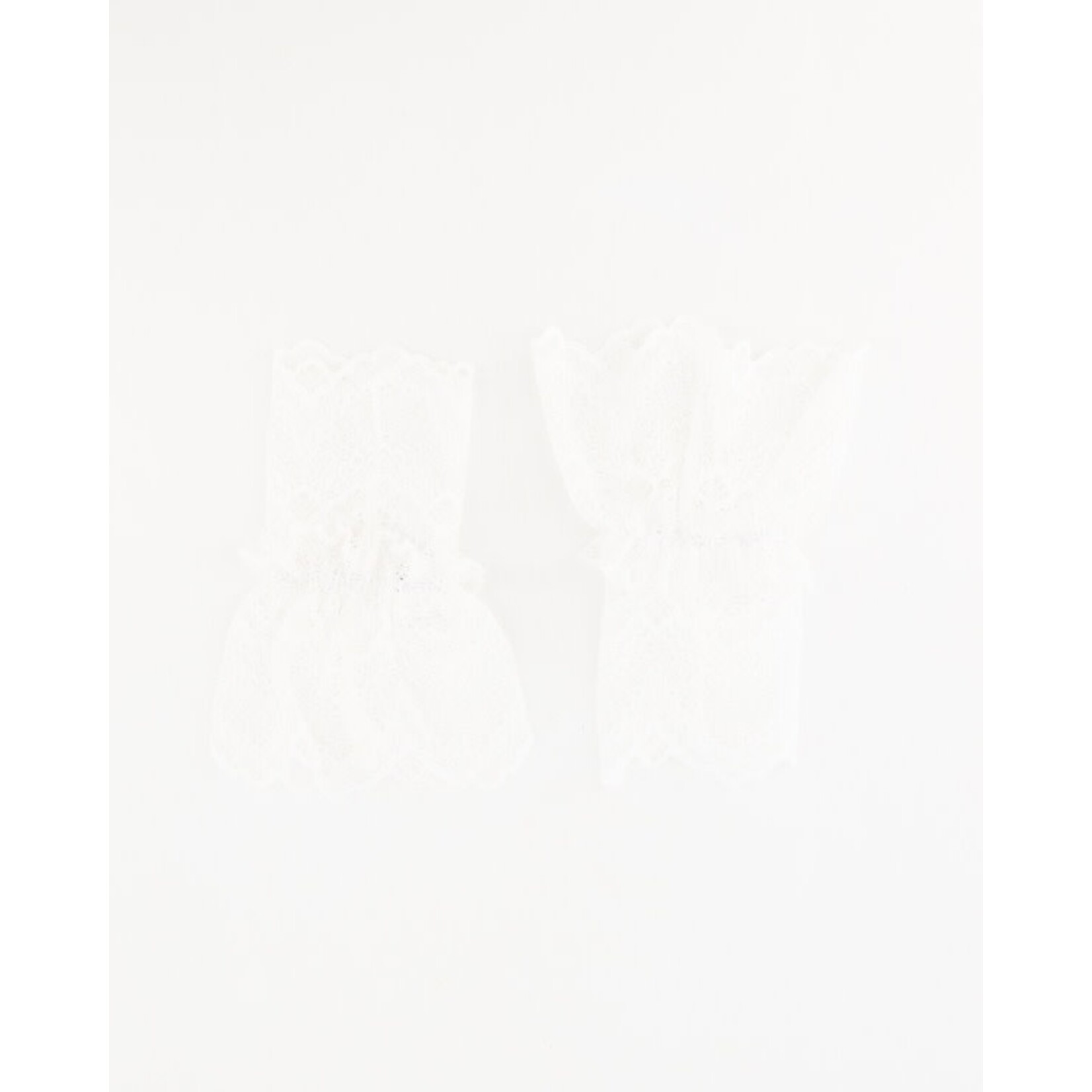 Genevieve kanten mouwboord wit