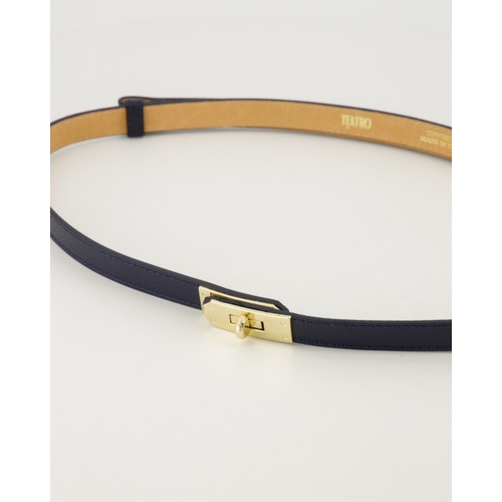 Leren riem Vera one size navy