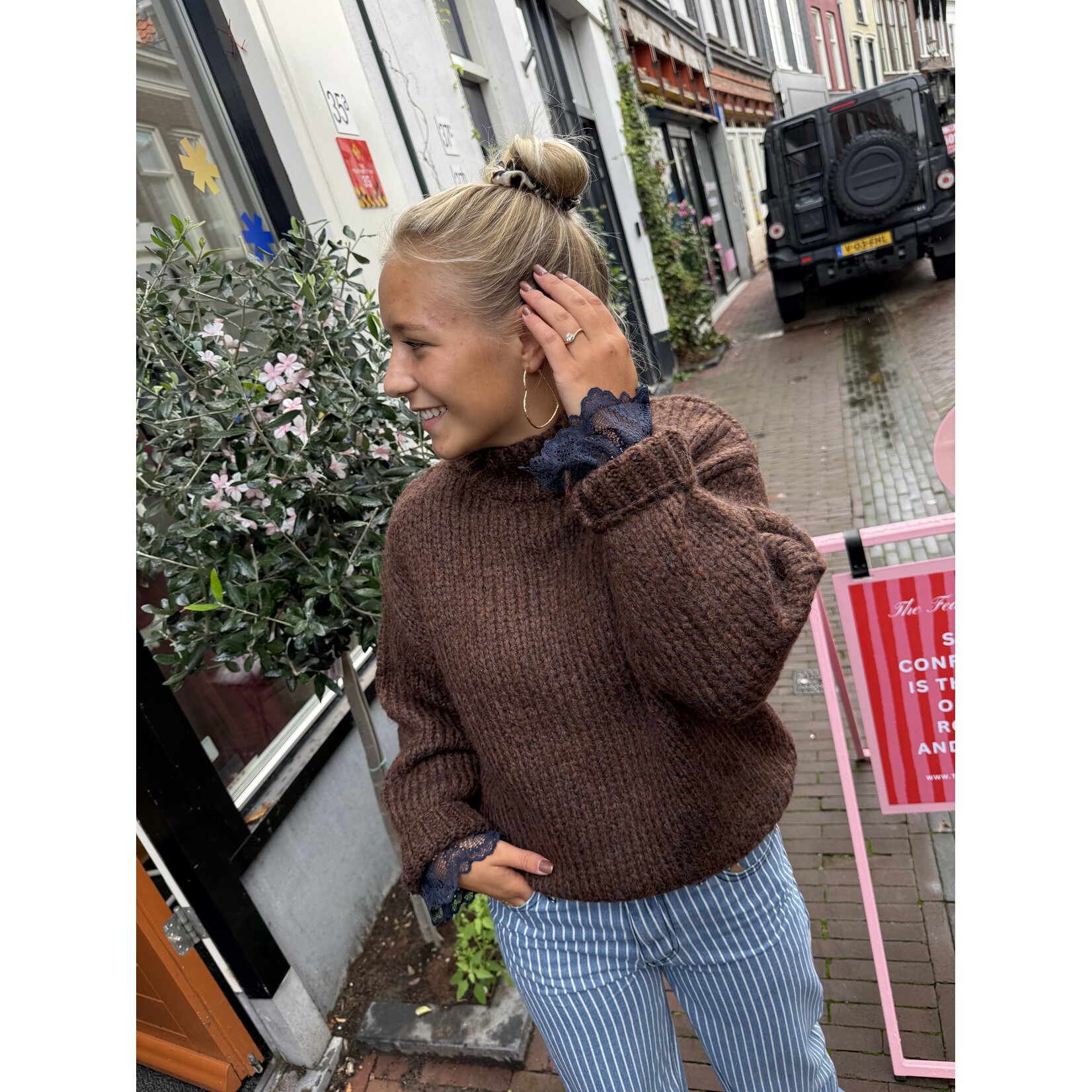 24Colours 24Colours trui Mika bruin