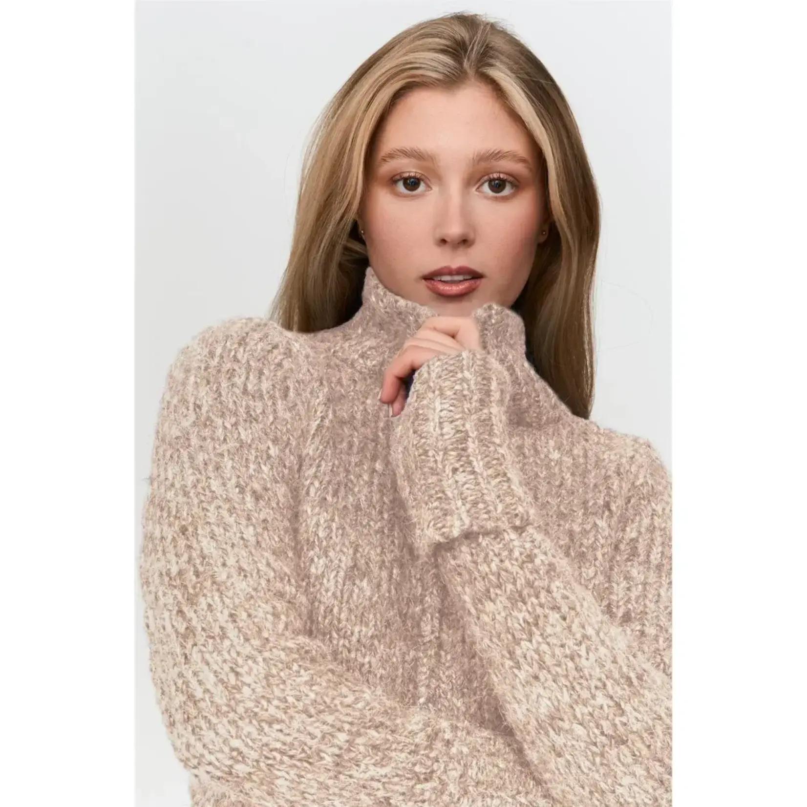 24Colours 24Colours gebreid vest Karin beige