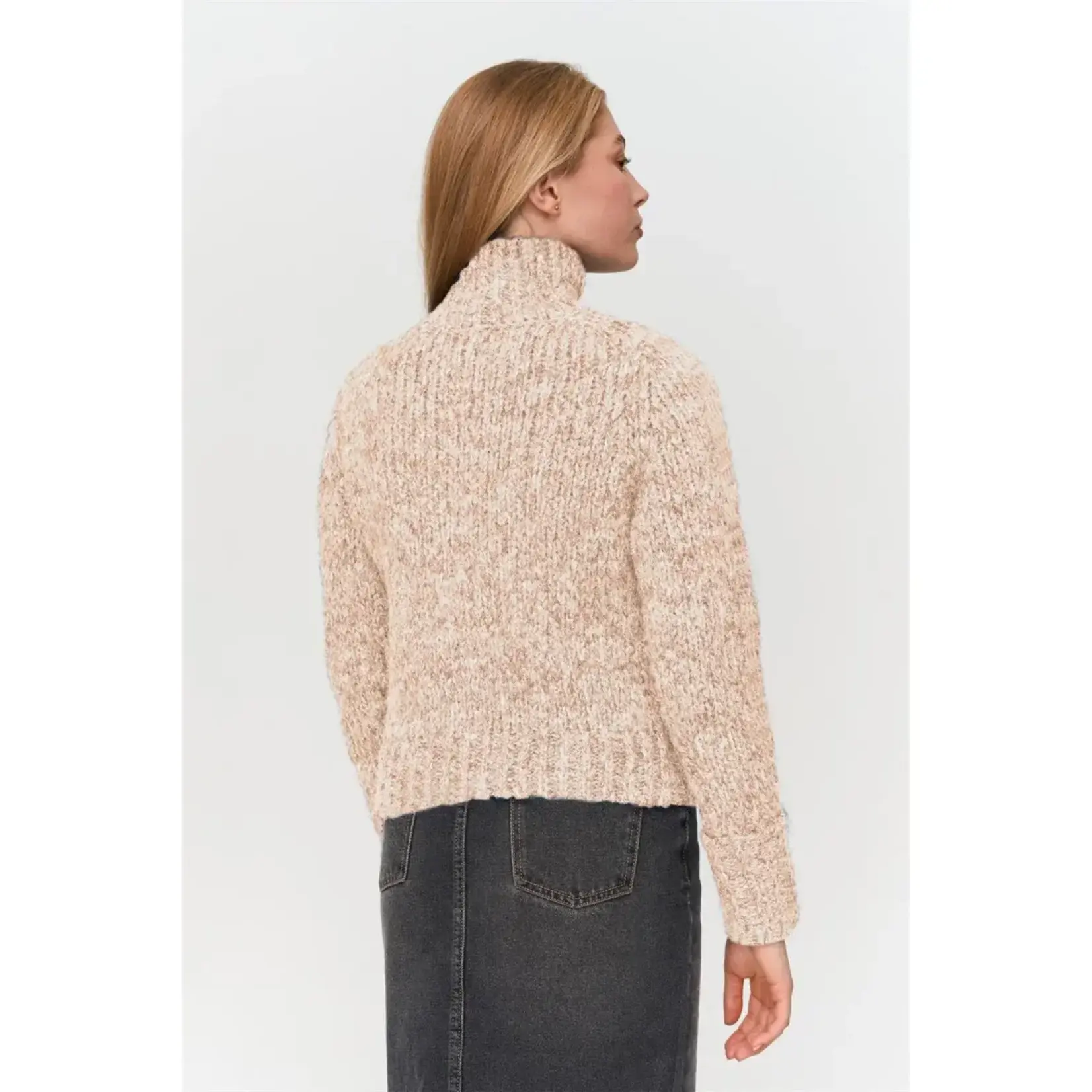 24Colours 24Colours gebreid vest Karin beige