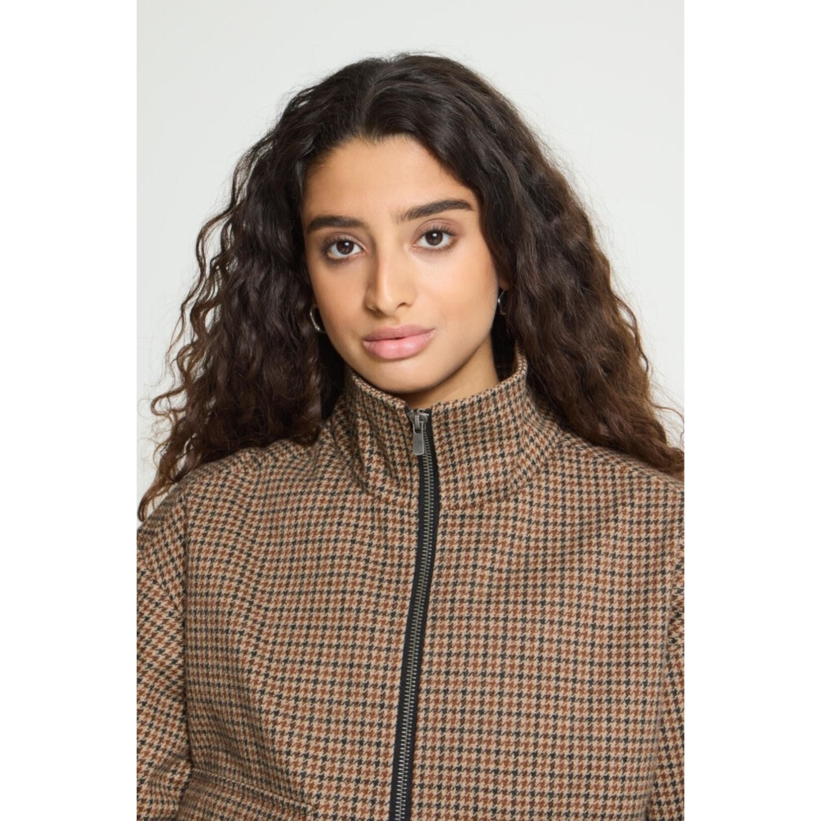ICHI Ihesolu jacket ruit bruin