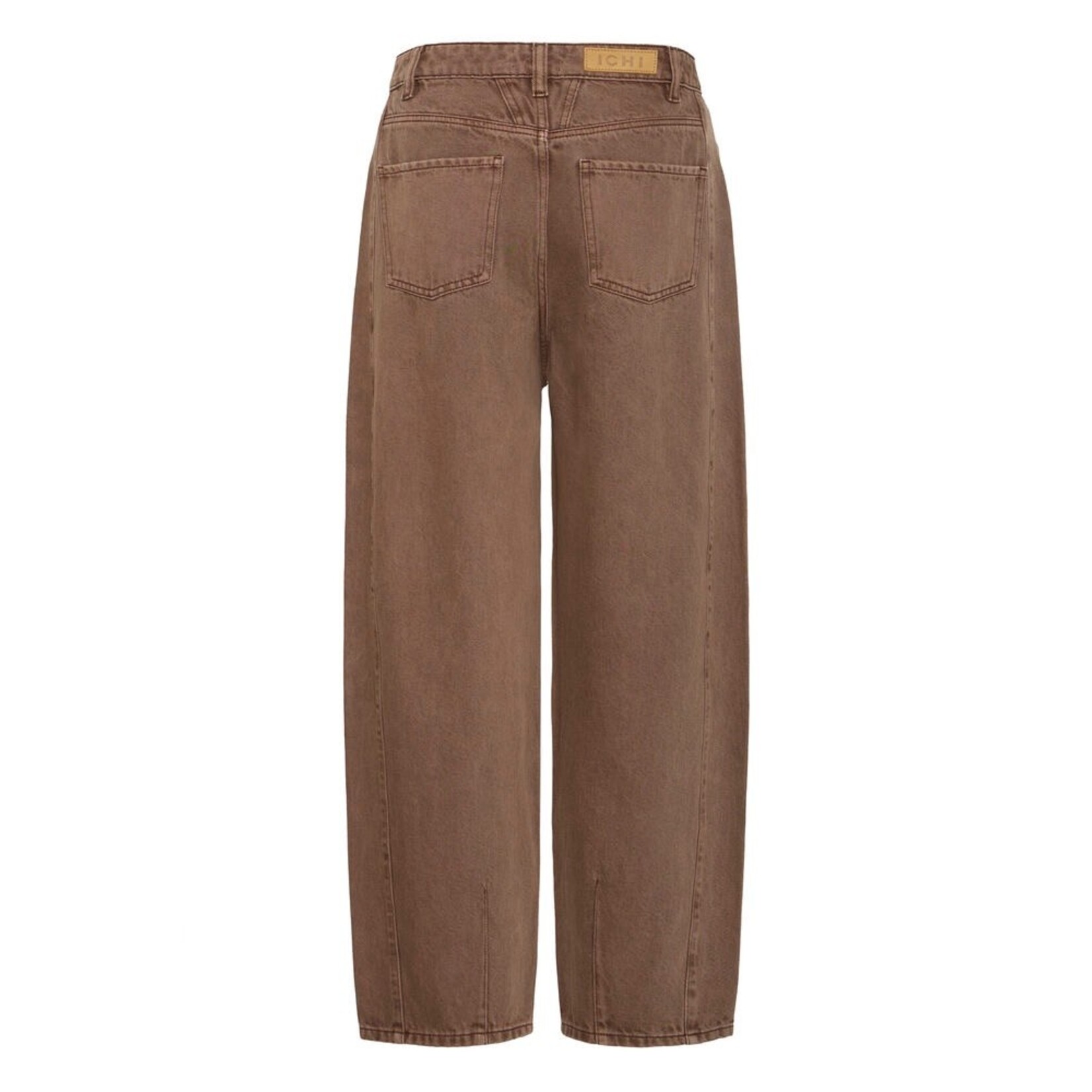 ICHI Ihblich Barrel jeans bruin
