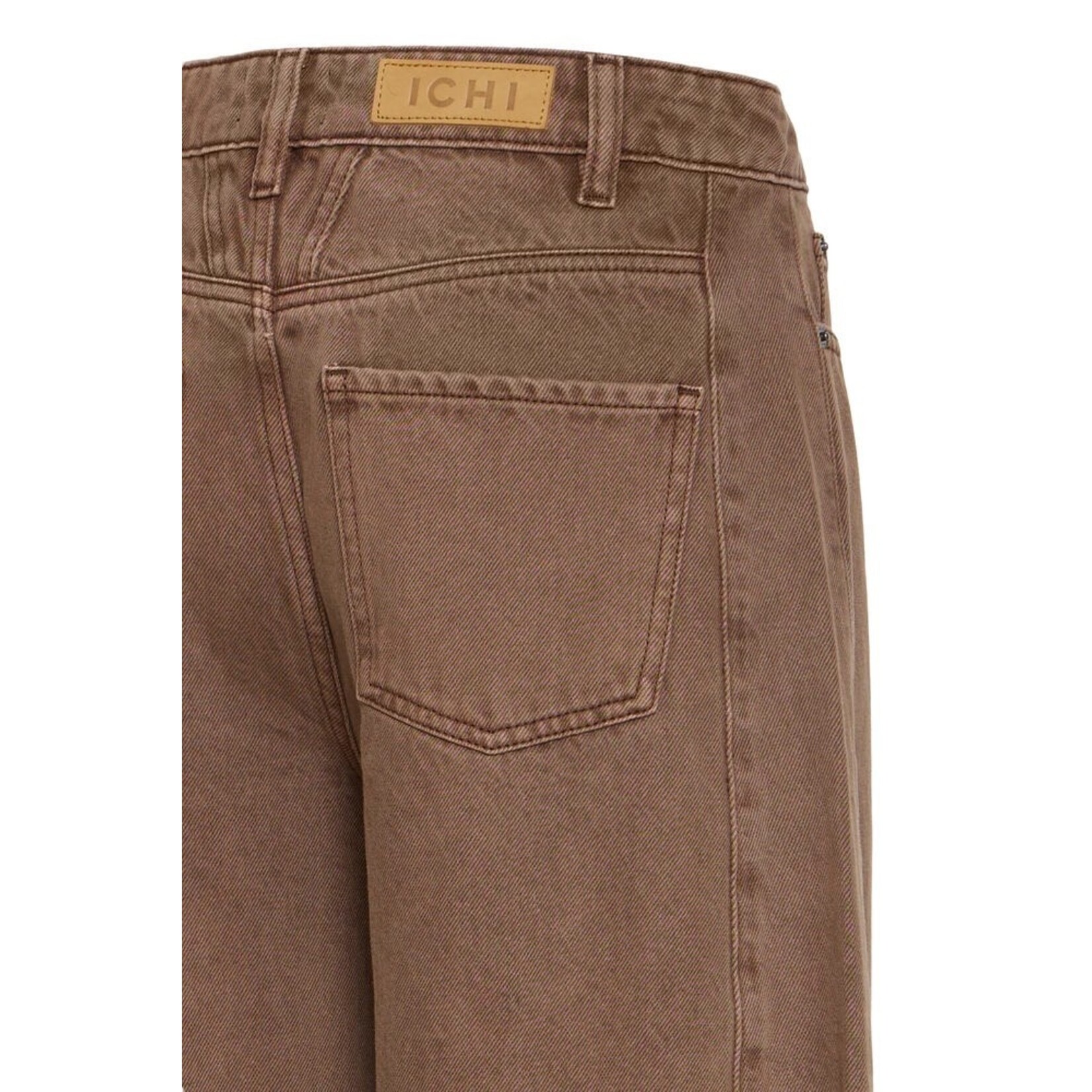 ICHI Ihblich Barrel jeans bruin