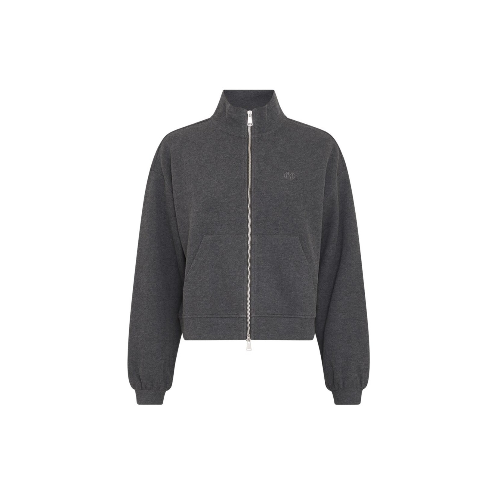 MSCH Moss Copenhagen Marletta zip sweater grijs