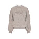 MSCH Moss Copenhagen Brawley Briena Logo sweater grijs bruin