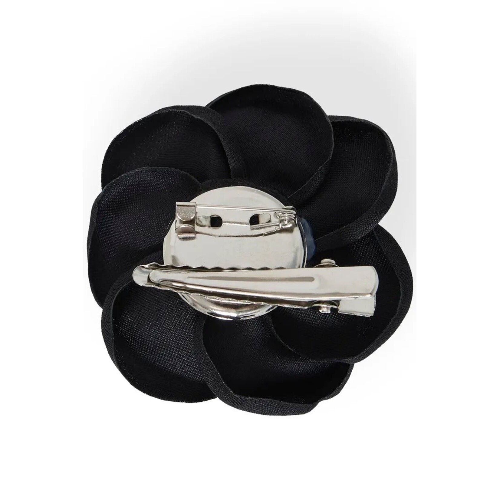 ICHI Iabibi broche klem bloem zwart