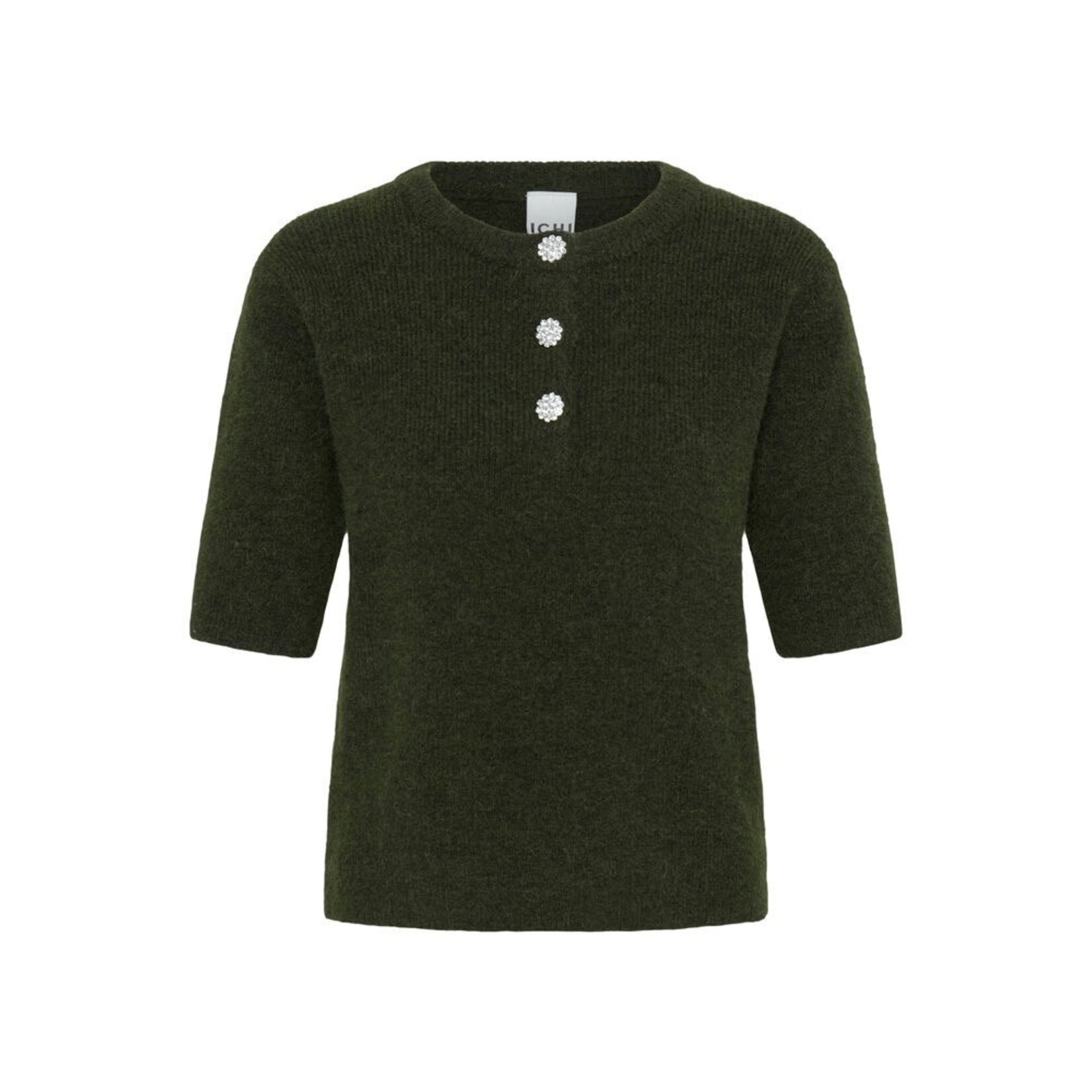 ICHI Ihfantia SS pullover groen