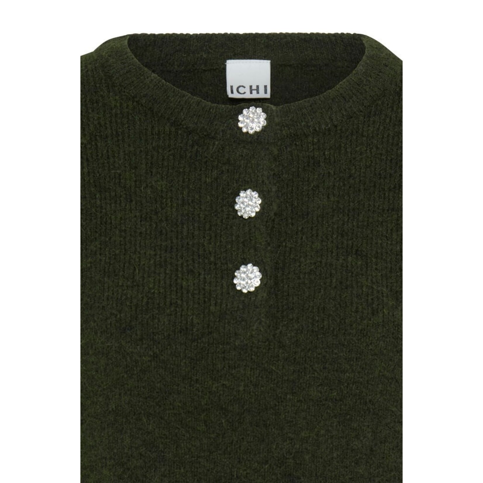 ICHI Ihfantia SS pullover groen