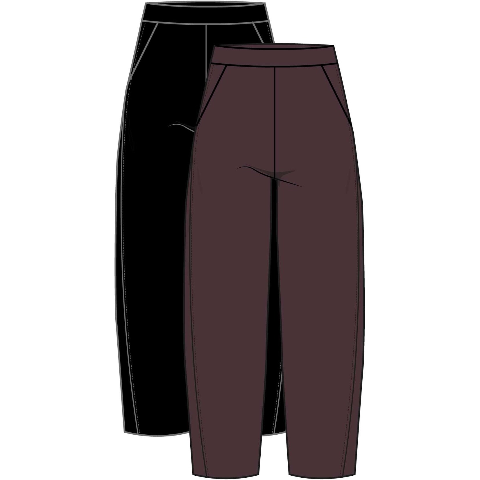 ICHI Ihkate Sparkelly barrel pants