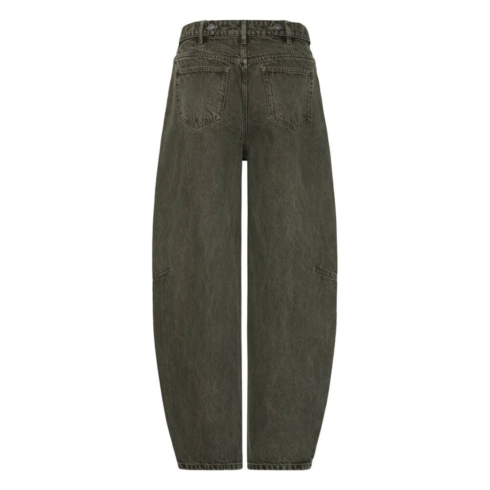 ICHI Ihpella barrel jeans groen