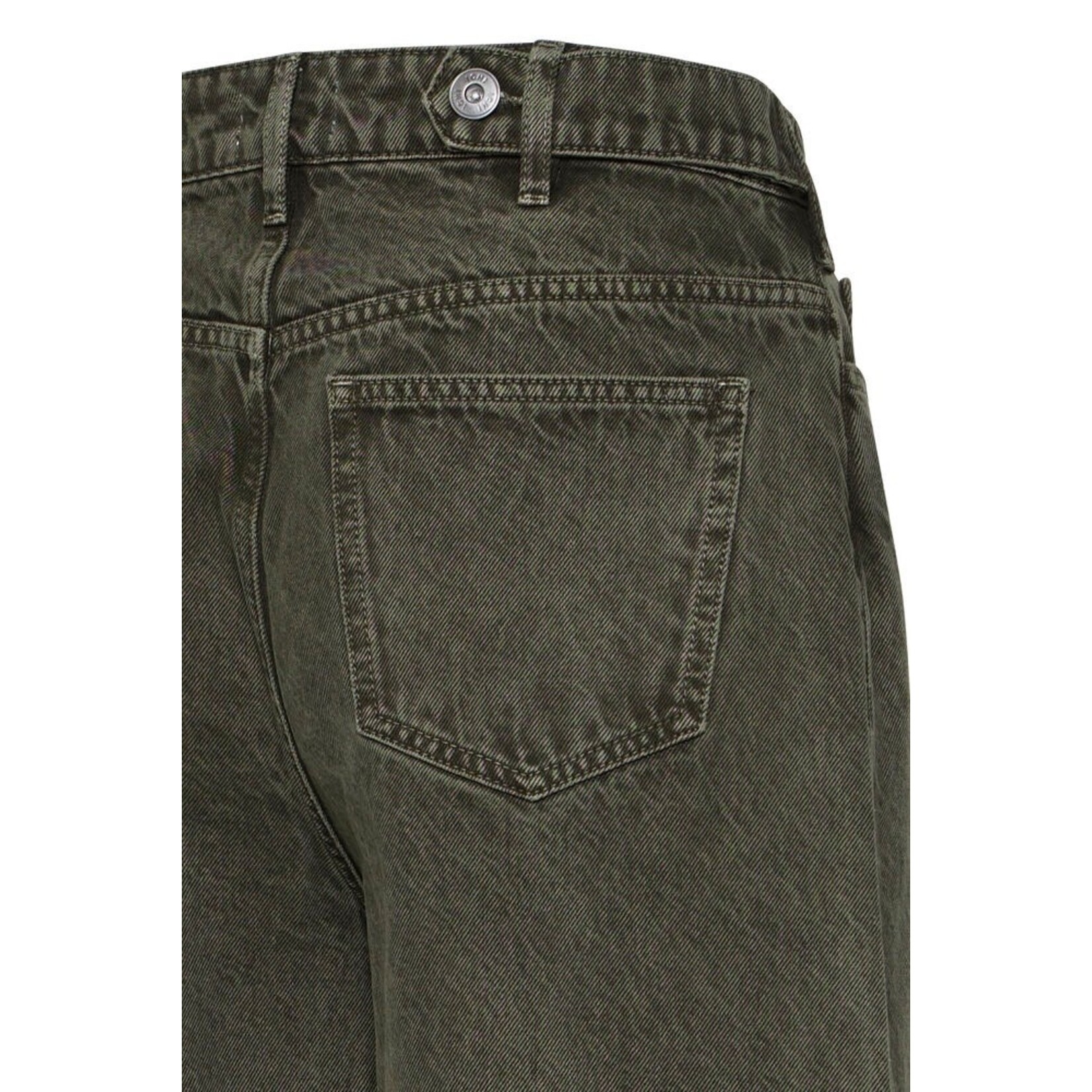 ICHI Ihpella barrel jeans groen
