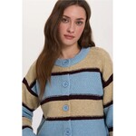 24Colours 24Colours vest Moise streep