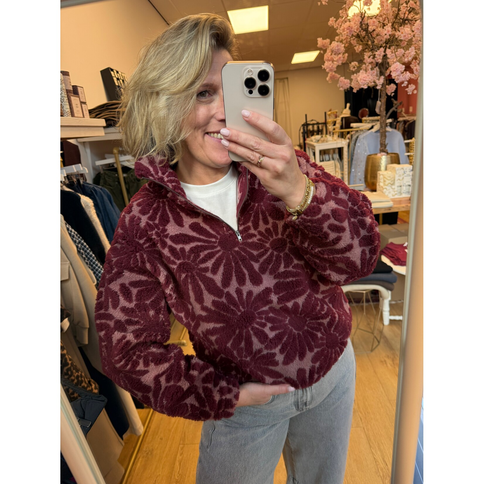24Colours 24Colours sweater Emma bordeaux