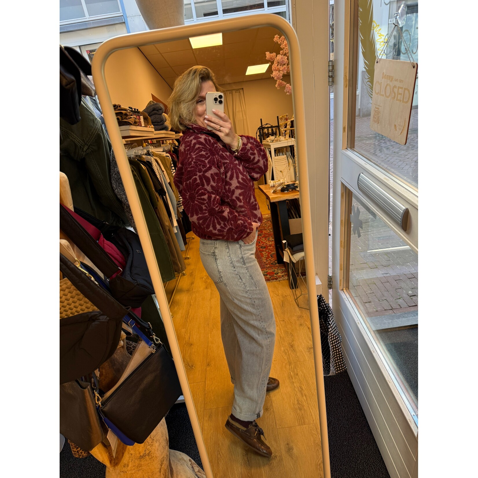 24Colours 24Colours sweater Emma bordeaux