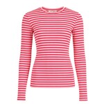 Top Fenna streep roze/rood